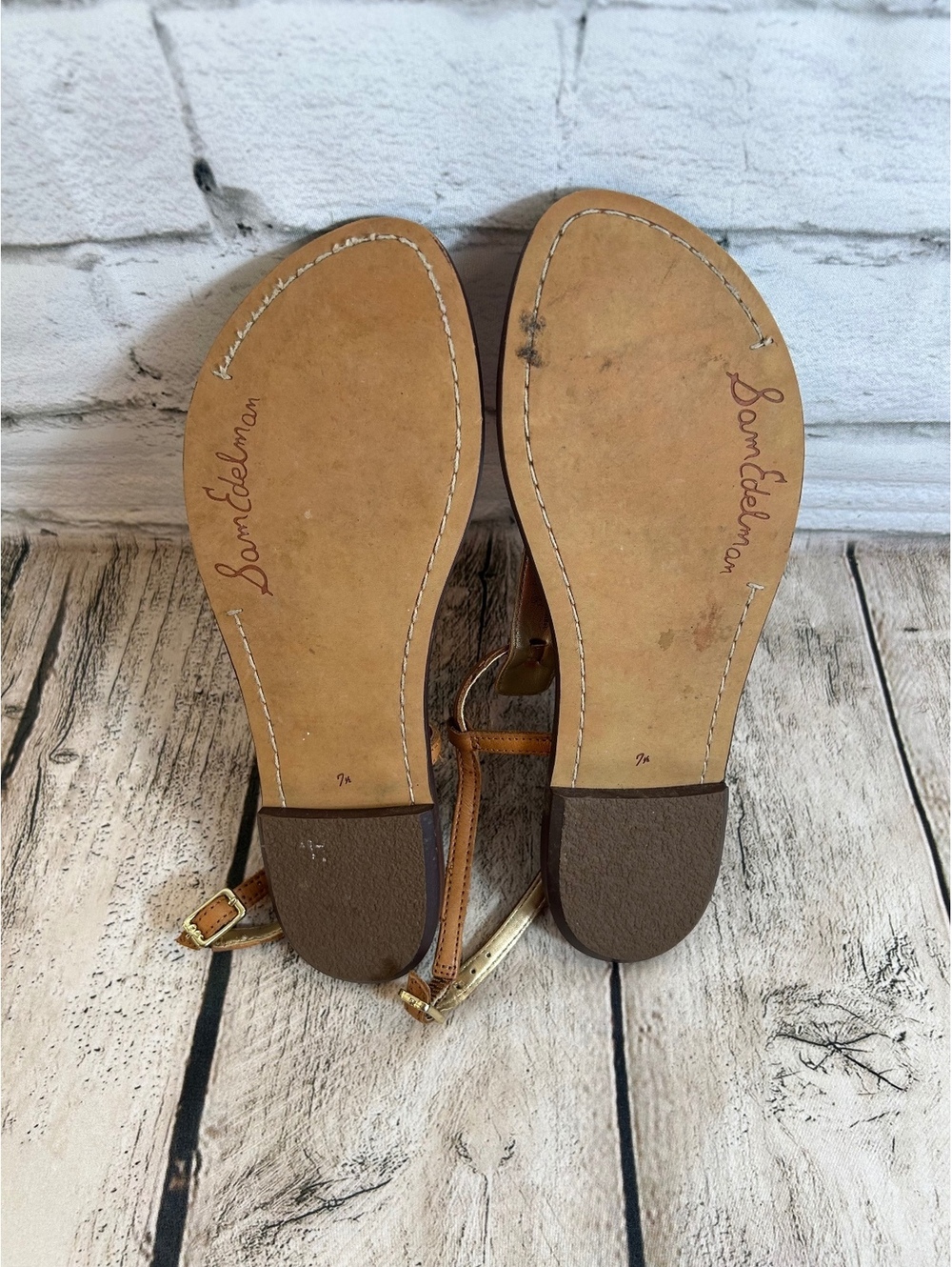 SAM EDELMAN Women’s Gigi Flat Sandals / Size: 7.5 - Picture 6 of 9